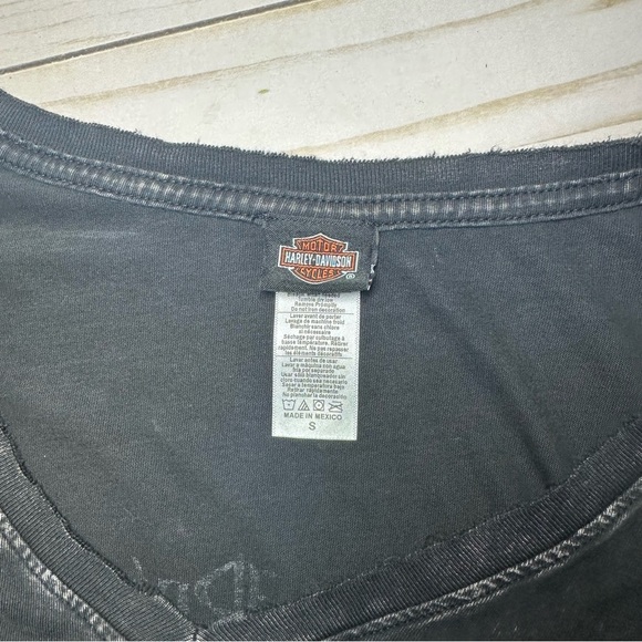 Harley-Davidson Black Vintage Graphic Short Sleeve Tee - Picture 3 of 4